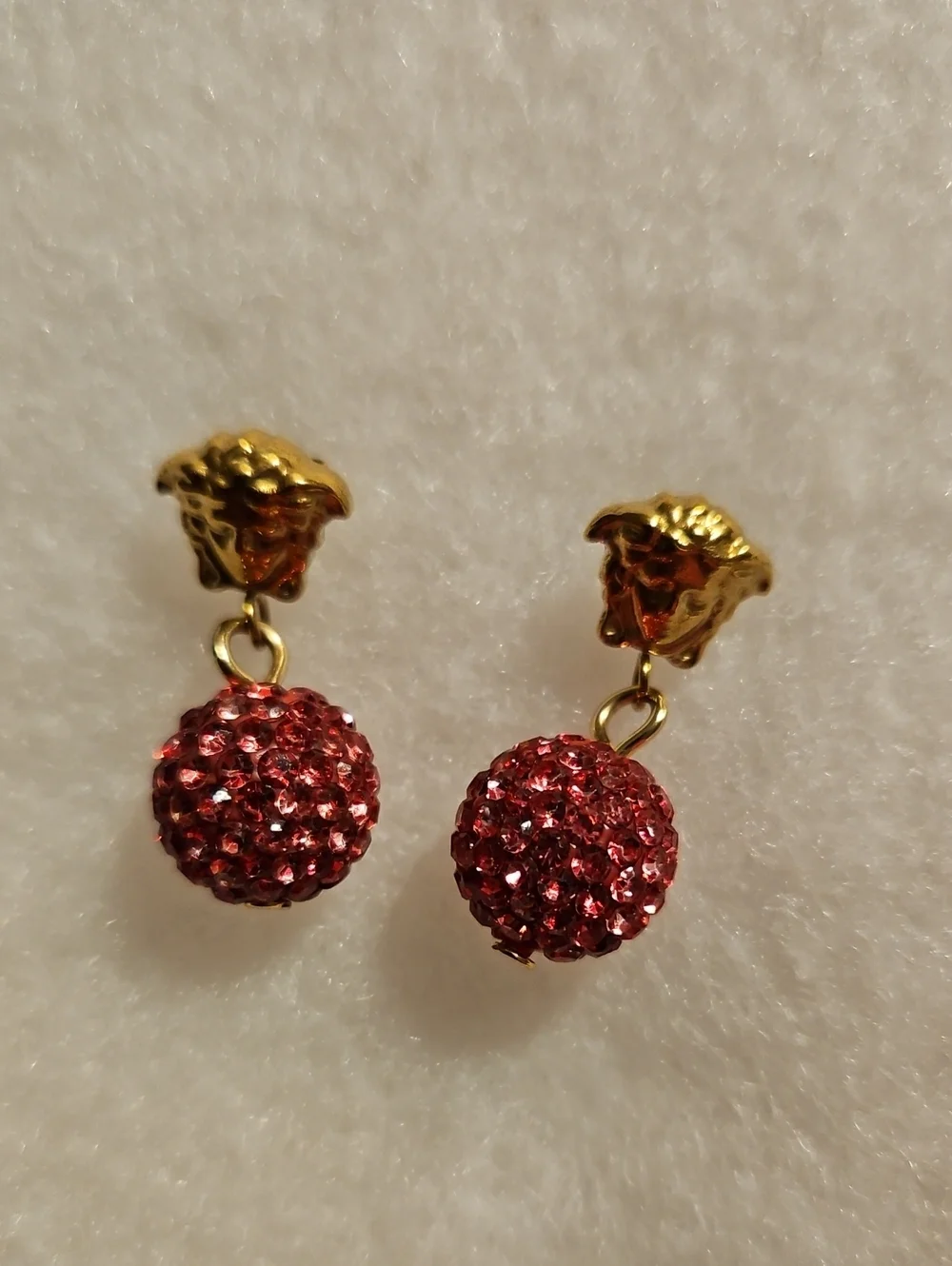 MEDUSA CRYSTAL BALL EARRINGS